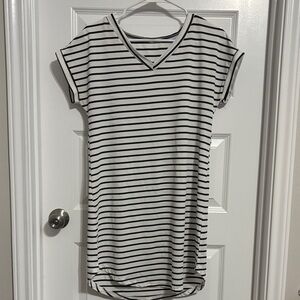 Rue21 Black and White Striped Mini Dress